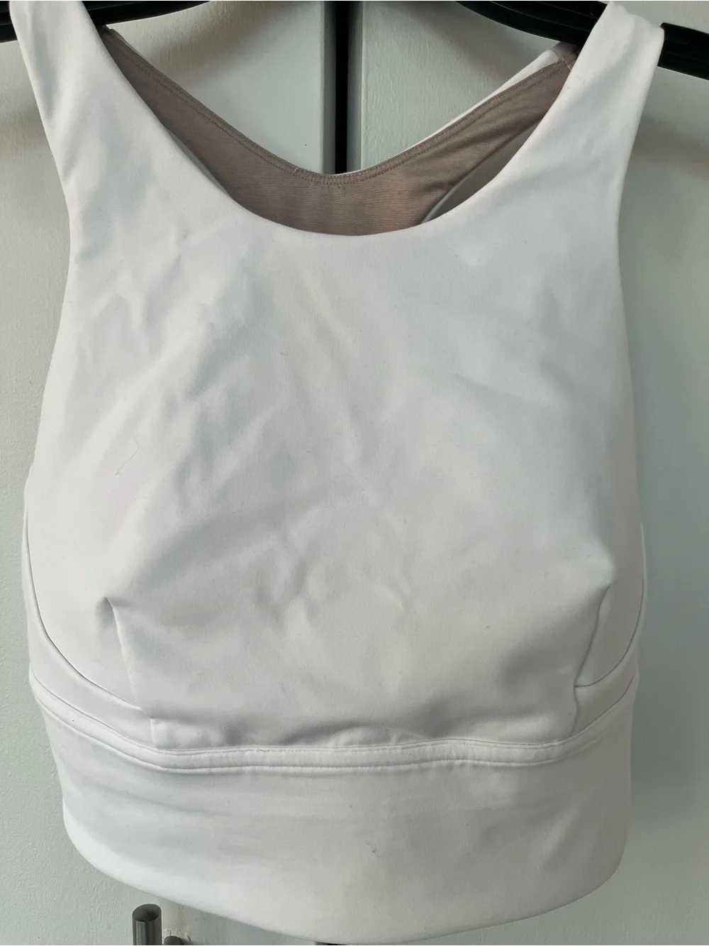 Lululemon Wunder Train Long Line Sports Bra- Size 8-White